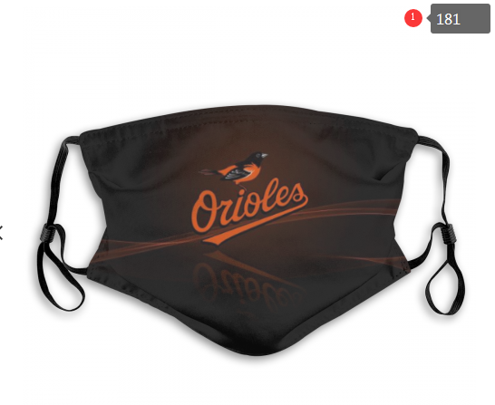 MLB Baltimore Orioles #4 Dust mask with filter->mlb dust mask->Sports Accessory